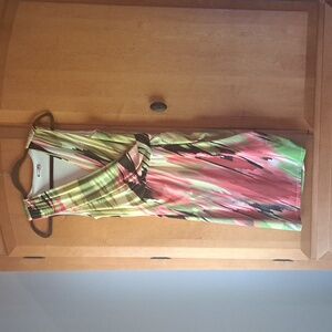 KUT from the Cloth Dress, Size 8, gorgeous colors, fabulous ruching details